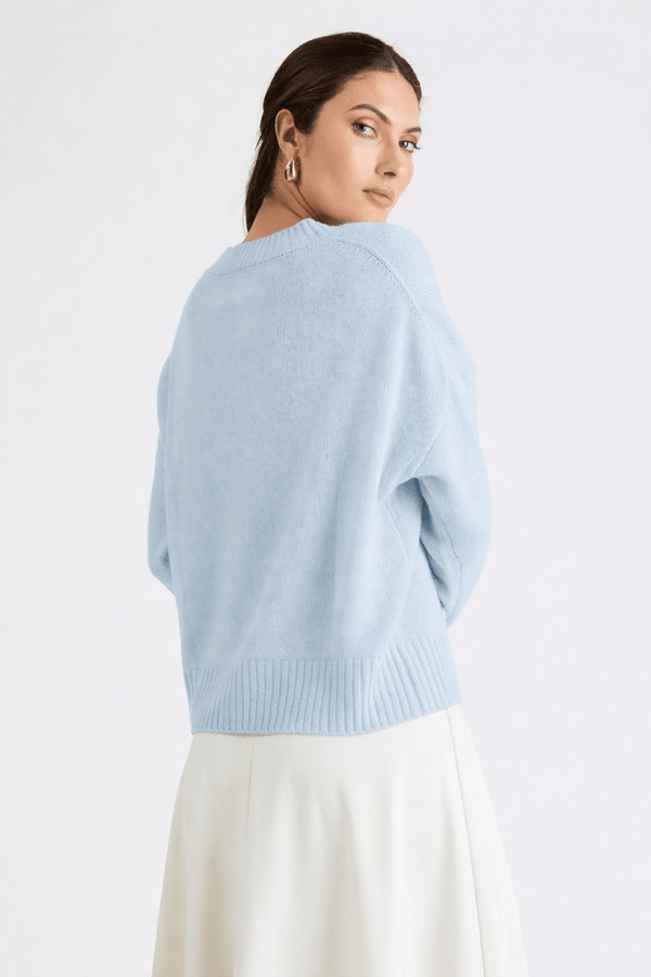 + Beryll Laurie Cashmere Sweater | Pale Blue - +Beryll Worn By Good People