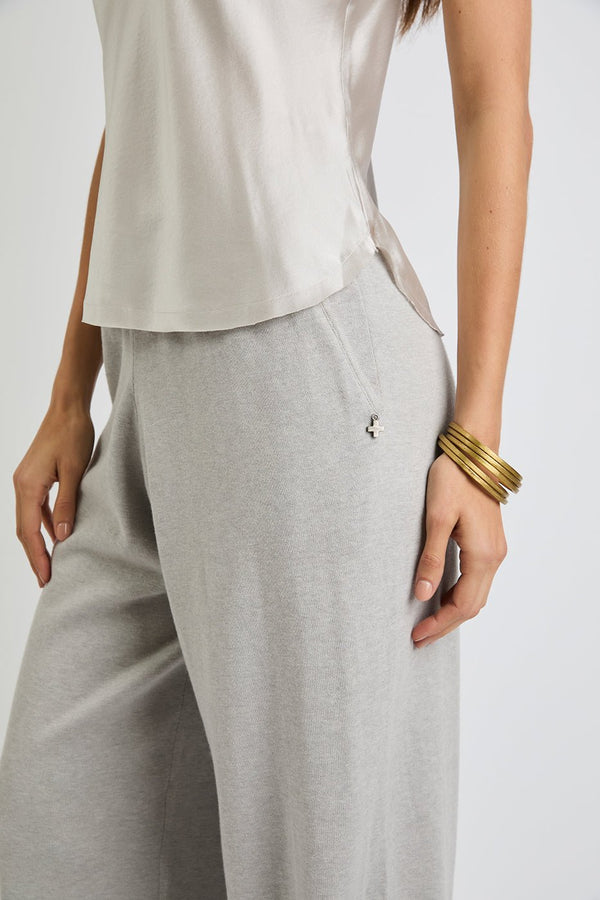 + Beryll Lena Silk Cashmere Pants | Oyster - +Beryll Worn By Good People