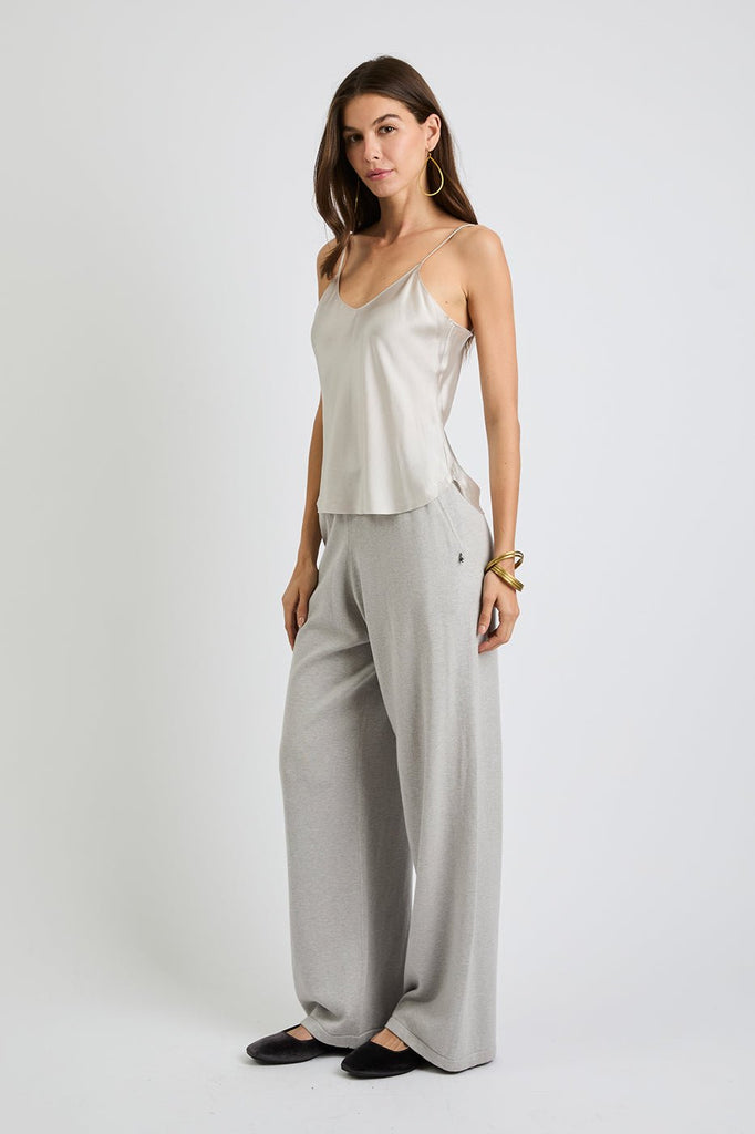 + Beryll Lena Silk Cashmere Pants | Oyster - +Beryll Worn By Good People