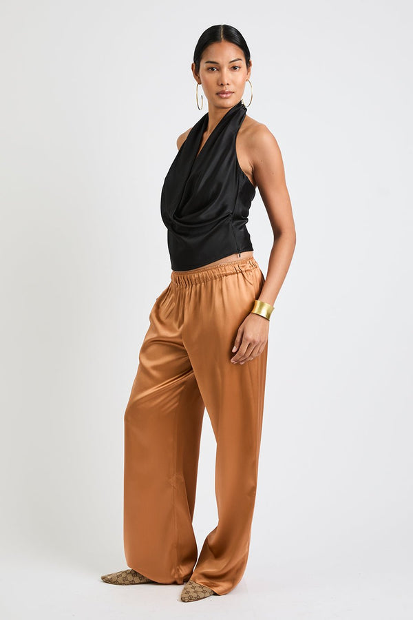 + Beryll Lena Silk Pants | Copper - +Beryll Worn By Good People