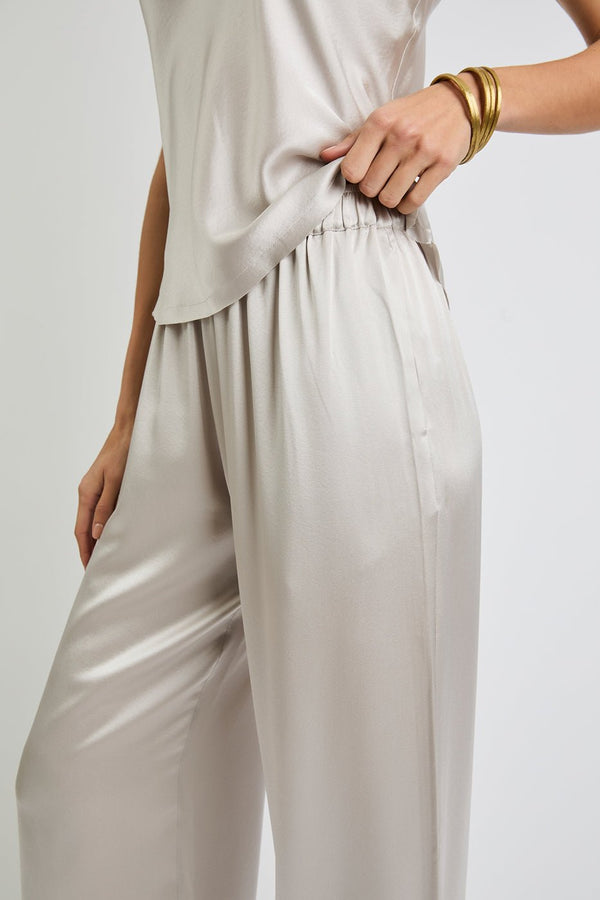 + Beryll Lena Silk Pants | Pearl - +Beryll Worn By Good People