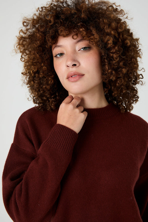 + Beryll Madison Cashmere Sweater | Merlot - +Beryll Worn By Good People