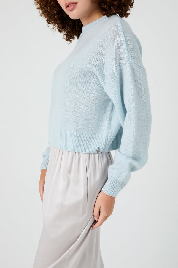 + Beryll Madison Cashmere Sweater | Powder Blue - +Beryll Worn By Good People