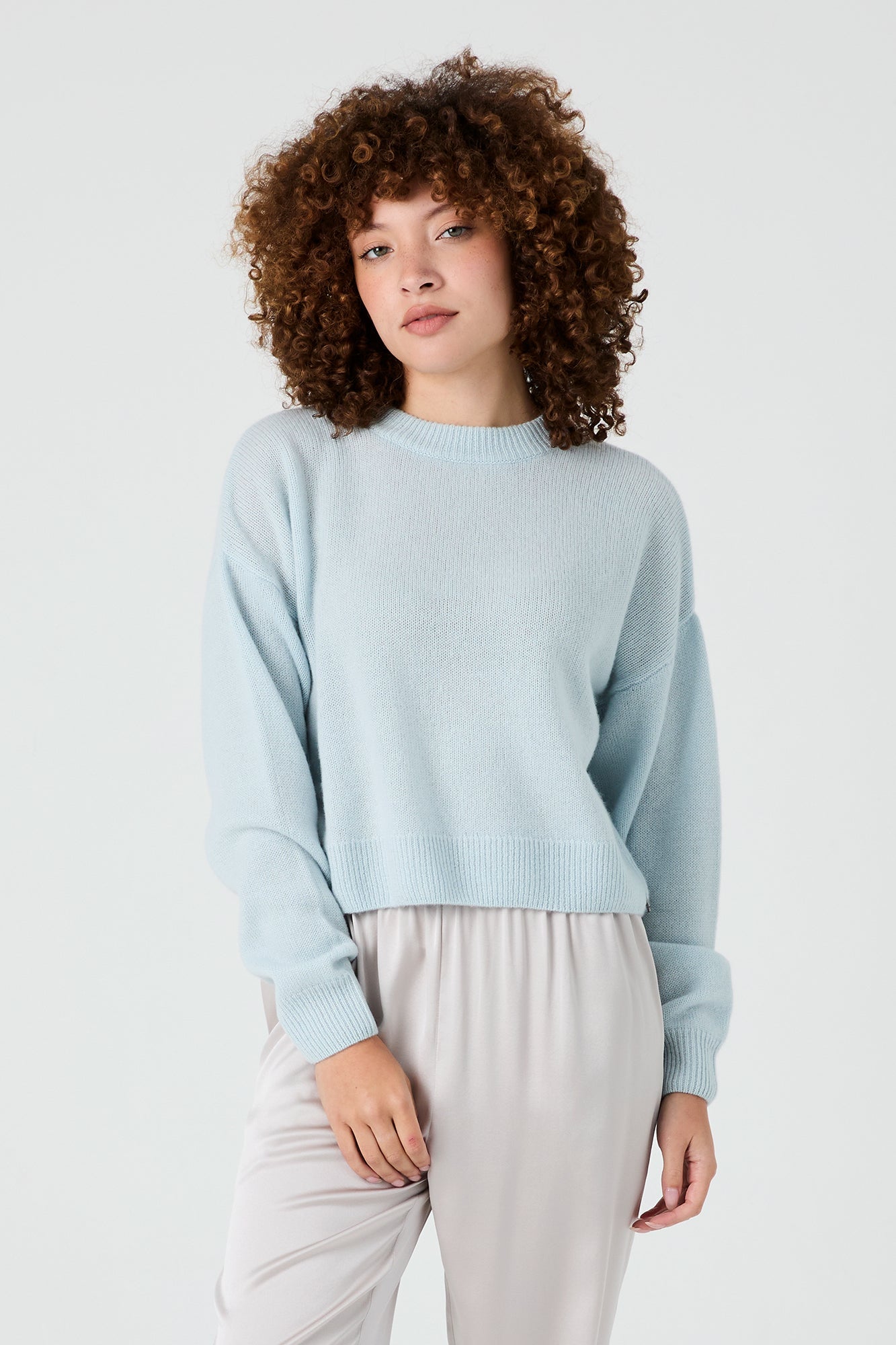 + Beryll Madison Cashmere Sweater | Powder Blue - + Beryll Madison Cashmere Sweater | Powder Blue - +Beryll Worn By Good People