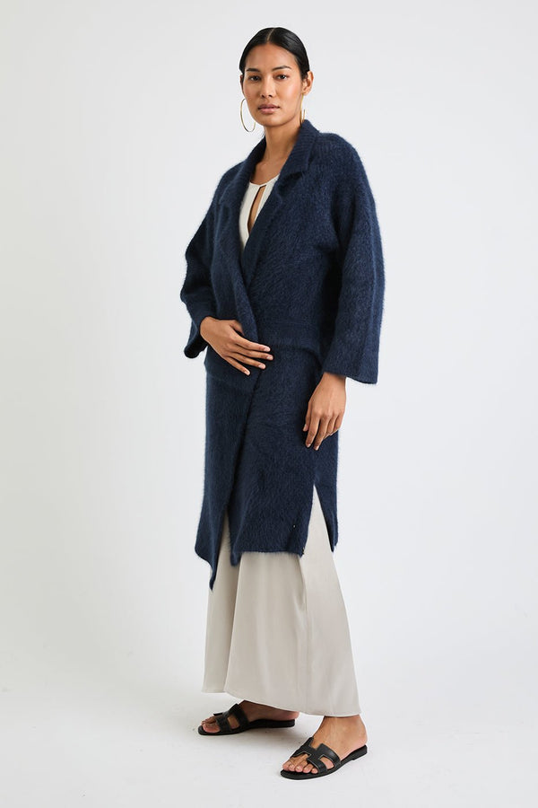 + Beryll Marianne Cashmere Coat | Navy - +Beryll Worn By Good People