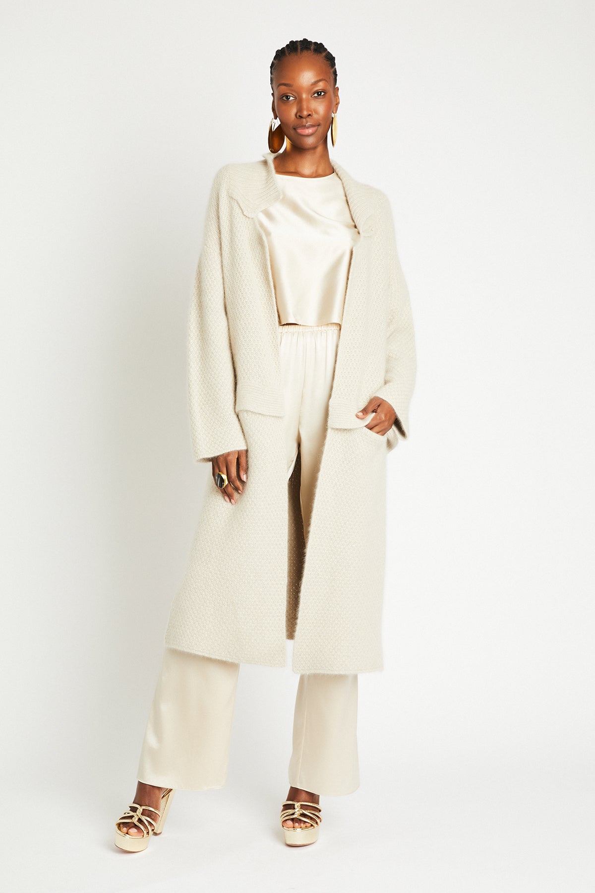 + Beryll Marianne Cashmere Coat | Shell Beach - + Beryll Marianne Cashmere Coat | Shell Beach - +Beryll Worn By Good People