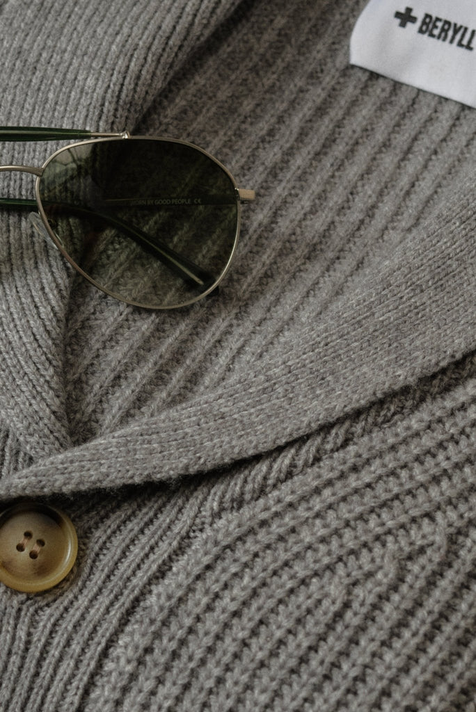 + Beryll Modern Men's Duo | Spencer Cardigan + Wayne Sunglasses - +Beryll Worn By Good People