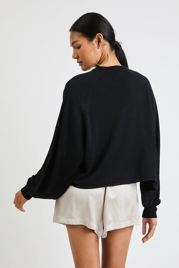 + Beryll Moni Silk Cashmere Top | Black - +Beryll Worn By Good People