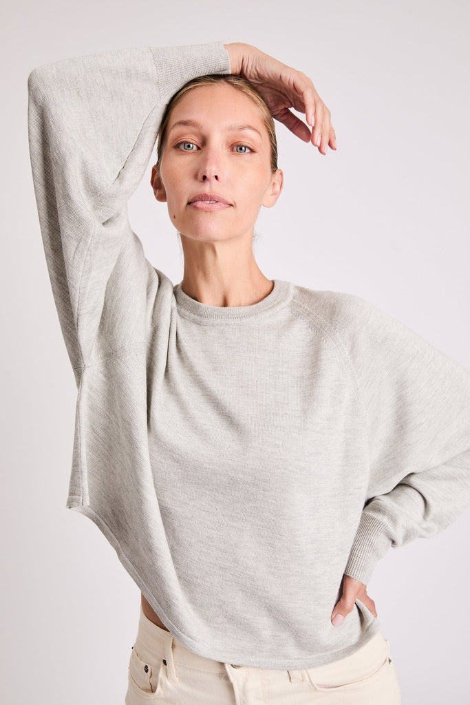 + Beryll Moni Silk Cashmere Top | Oyster - +Beryll Worn By Good People