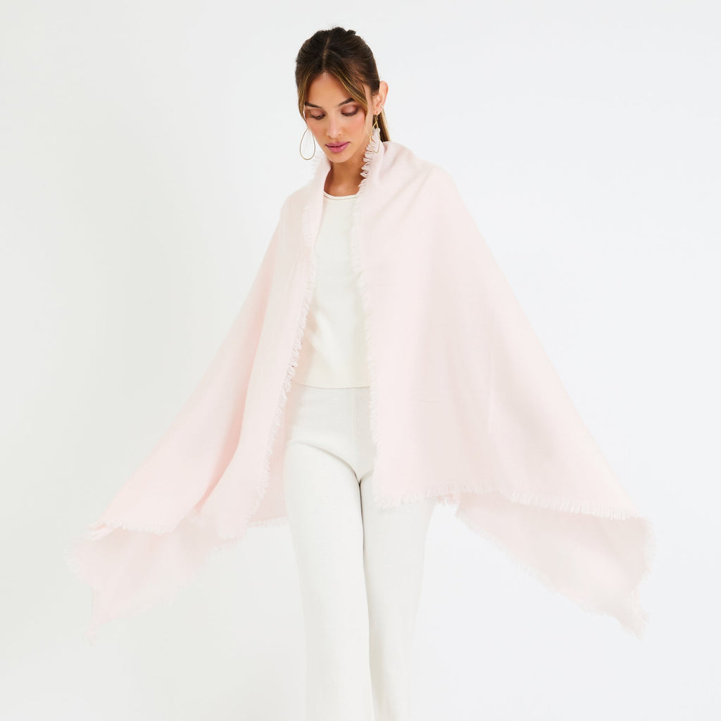 +Beryll Oversized Wrap Scarf | Blush - +Beryll Worn By Good People
