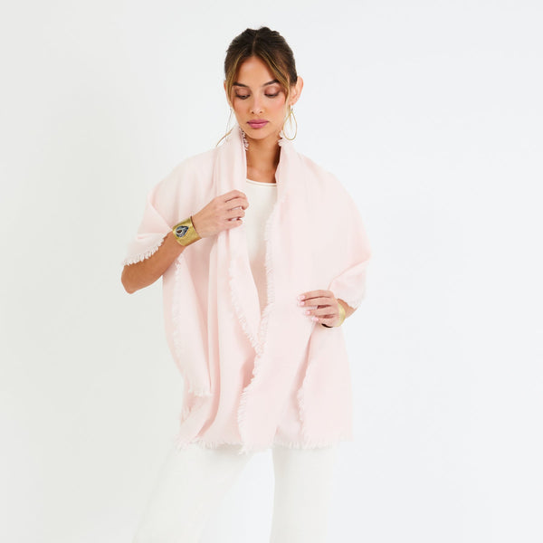+Beryll Oversized Wrap Scarf | Blush - +Beryll Worn By Good People