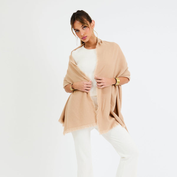 +Beryll Oversized Wrap Scarf | Camel - +Beryll Worn By Good People