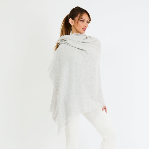 +Beryll Oversized Wrap Scarf | Heather Gray - +Beryll Worn By Good People