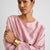 + Beryll Sierra Silk Long Sleeve Cropped Top | Rose - +Beryll Worn By Good People