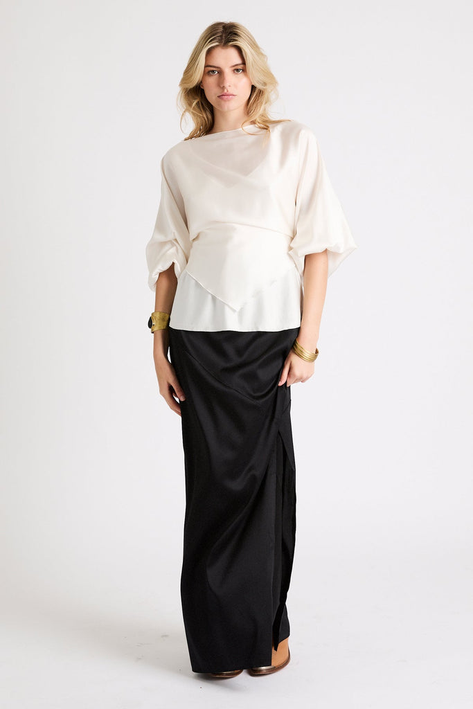 + Beryll Silk Skirt Naomi | Black - +Beryll Worn By Good People