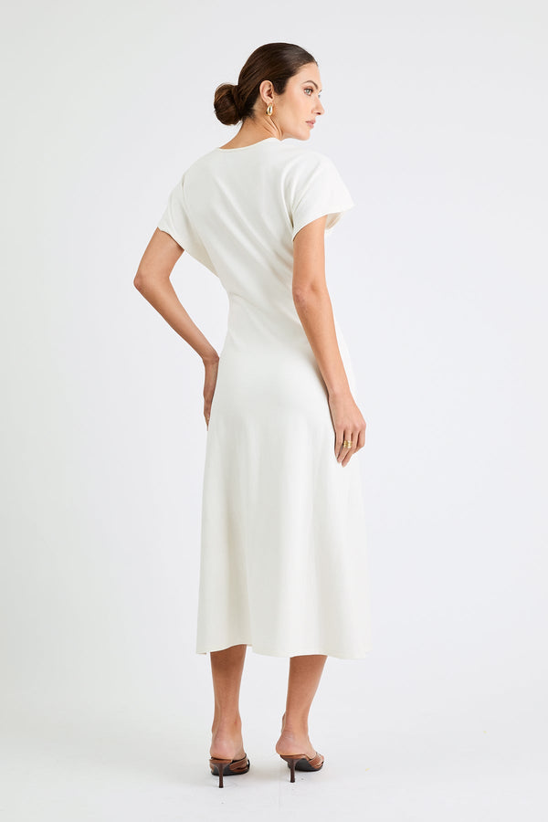 +Beryll Sophia Dress | Chalk - +Beryll Worn By Good People