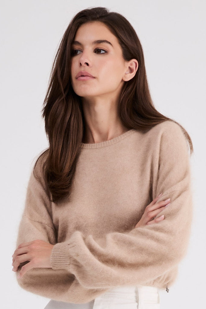 Stevie Cashmere Sweater | Latte