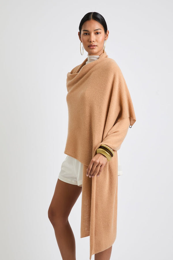 + Beryll Tina XL Cashmere Scarf | Almond - +Beryll Worn By Good People