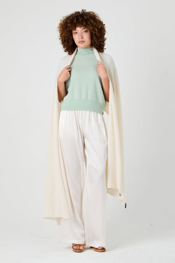 + Beryll Tina XL Cashmere Scarf | Ivory - +Beryll Worn By Good People