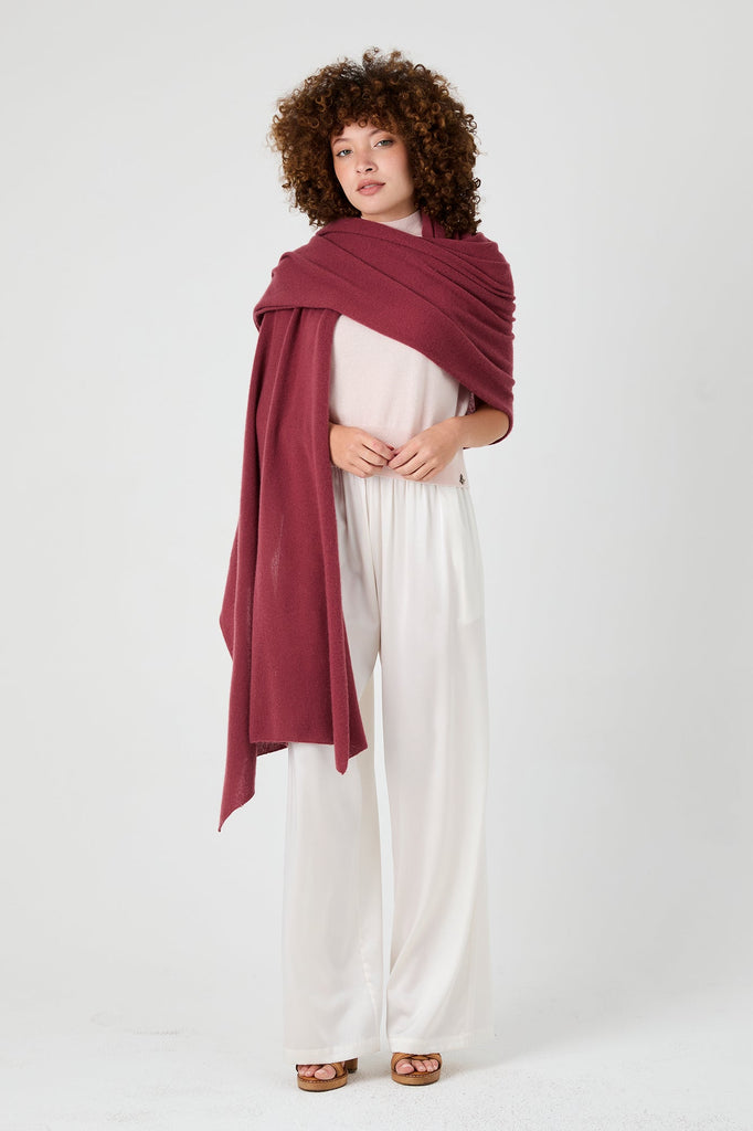 + Beryll Tina XL Cashmere Scarf | Rosewood - +Beryll Worn By Good People