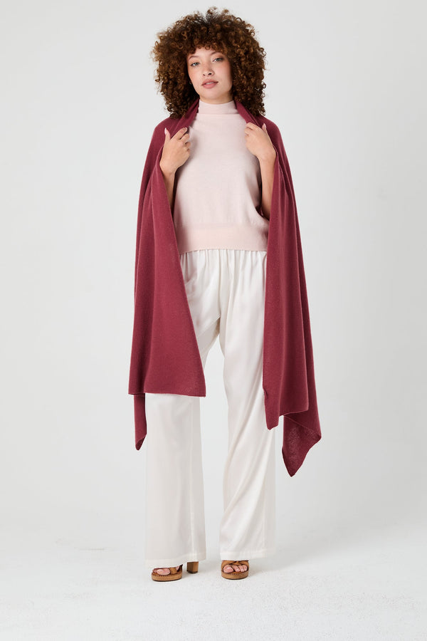 + Beryll Tina XL Cashmere Scarf | Rosewood - +Beryll Worn By Good People