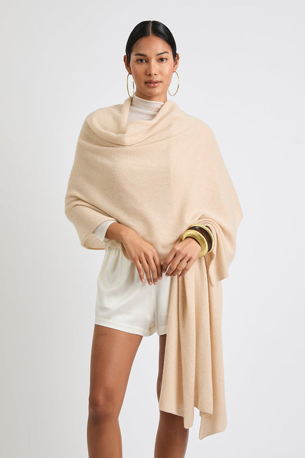 + Beryll Tina XL Cashmere Scarf | Sand - +Beryll Worn By Good People