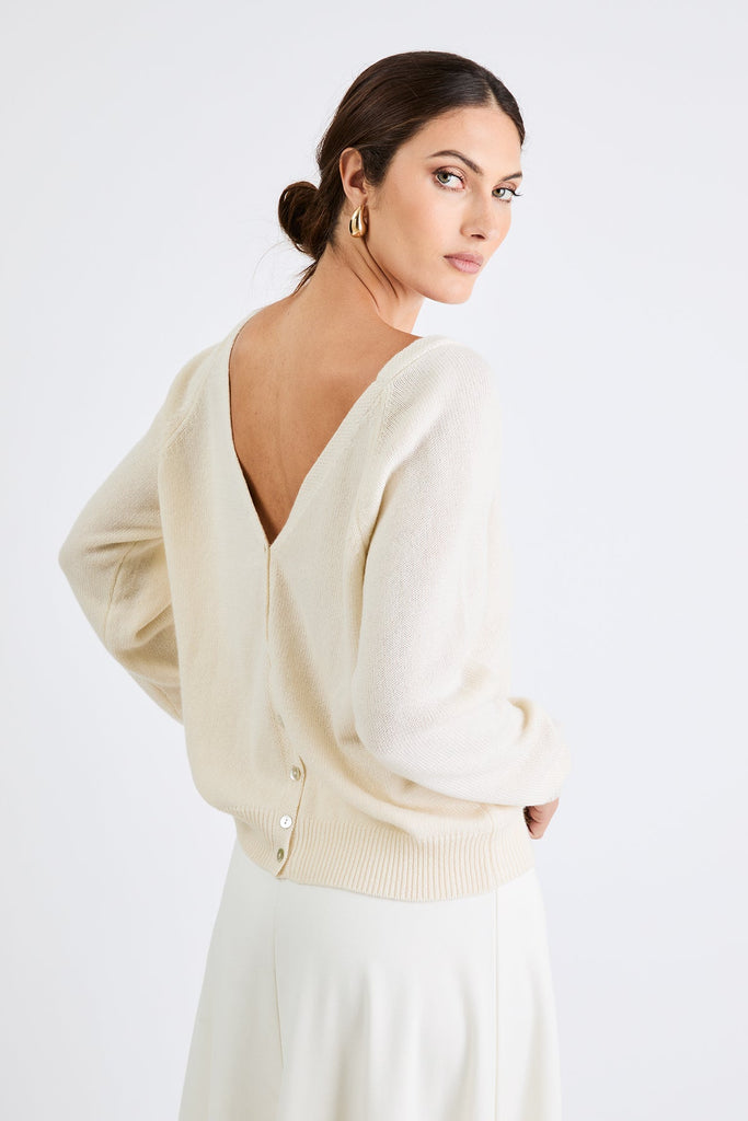 +Beryll Valentina Cardigan | Soft Bone - +Beryll Worn By Good People