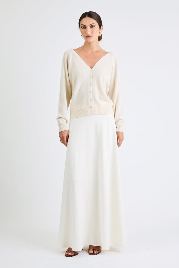 +Beryll Valentina Cardigan | Soft Bone - +Beryll Worn By Good People