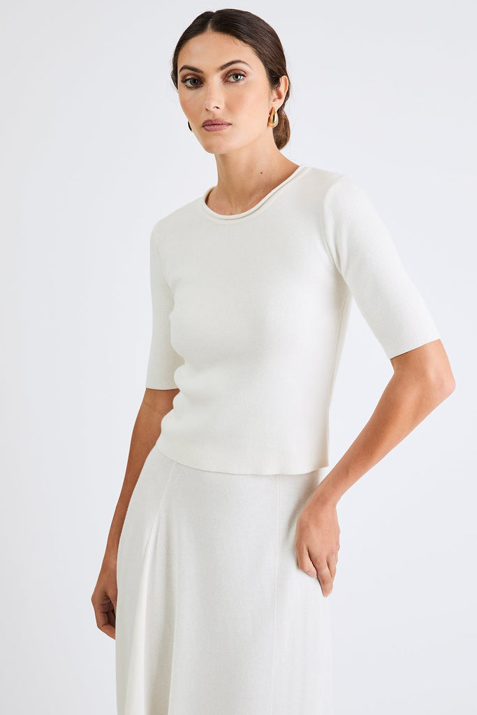 +Beryll Virna Top | Chalk - +Beryll Worn By Good People