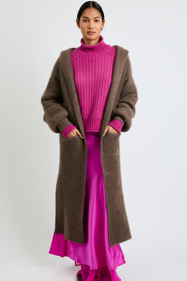 + Beryll Vivian Cashmere Coat w/ Hood | Mocha - +Beryll Worn By Good People
