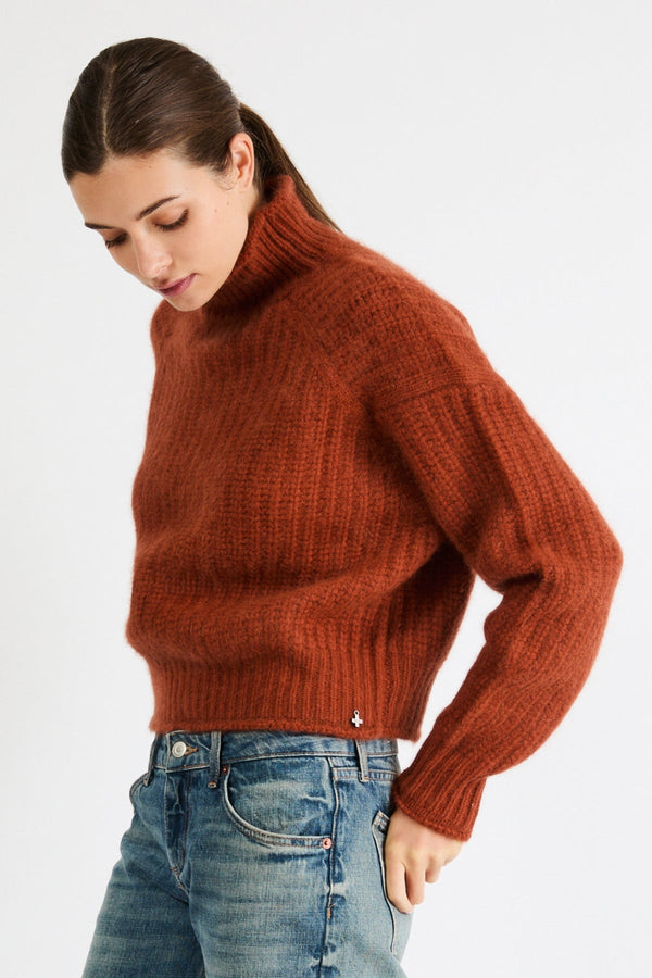 Carole Cashmere Sweater | Burnt Orange - +Beryll Worn By Good People