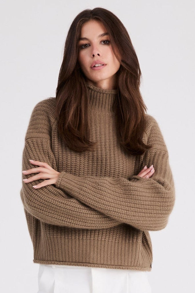 Carole Cashmere Sweater | Driftwood - +Beryll Worn By Good People