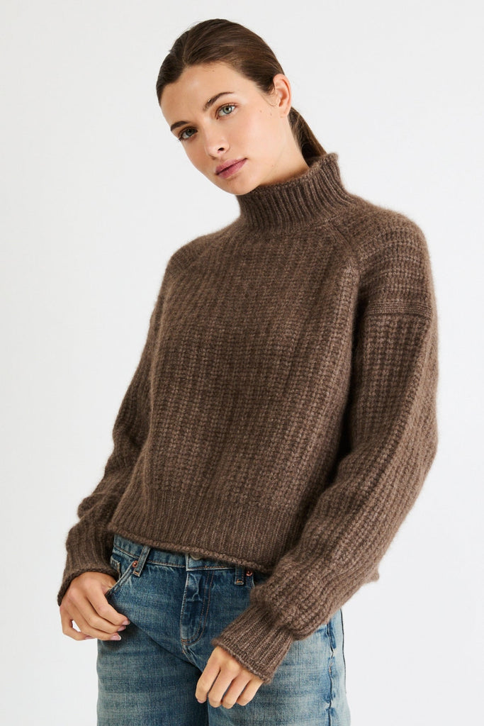 Carole Cashmere Sweater | Mocha - +Beryll Worn By Good People
