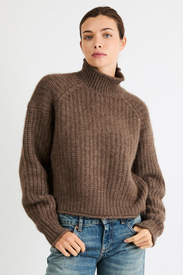 Carole Cashmere Sweater | Mocha - +Beryll Worn By Good People