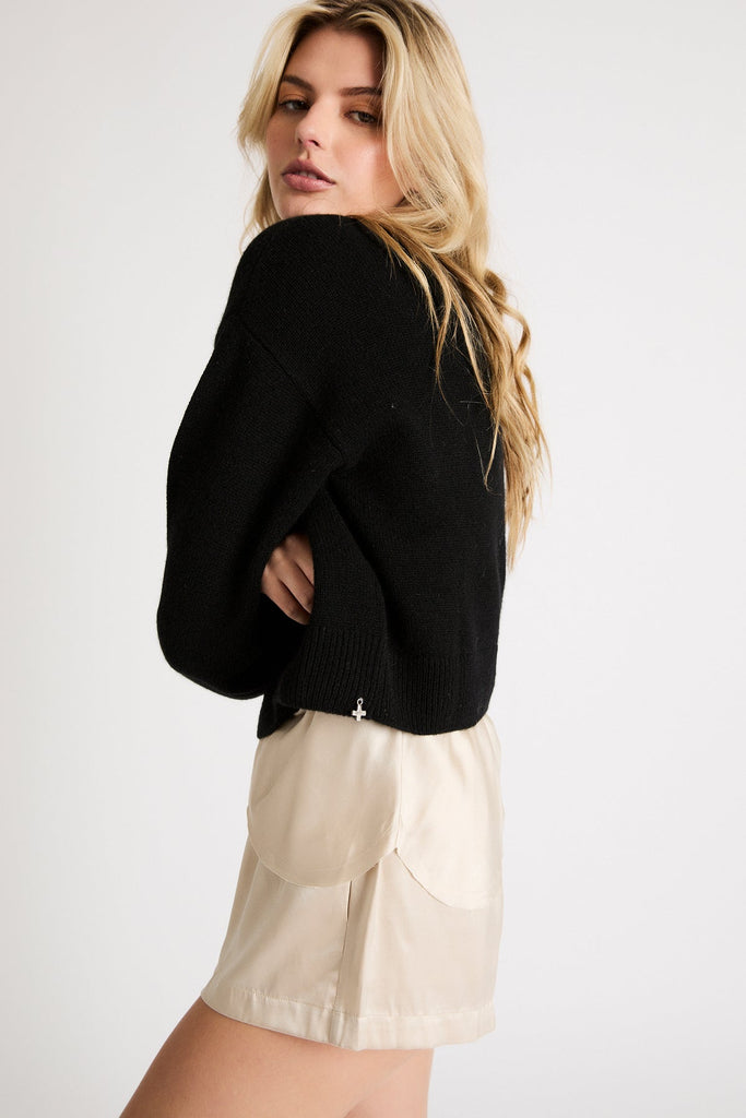 Beryll Madison Cashmere Sweater Black Rock