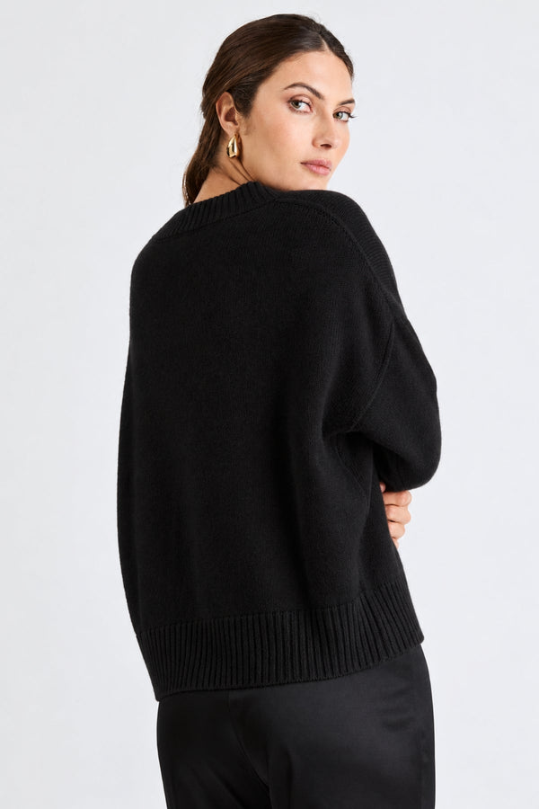 Clyde Cashmere Sweater | Black - +Beryll Worn By Good People