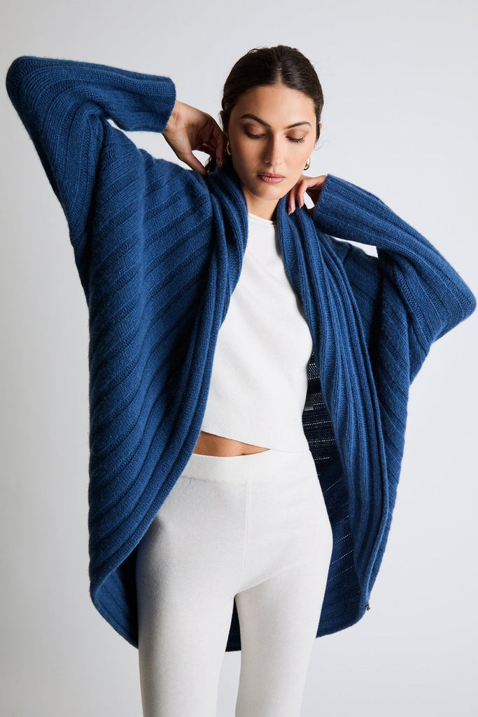 Cocoon Cashmere Cardigan | Classic Blue - +Beryll Worn By Good People