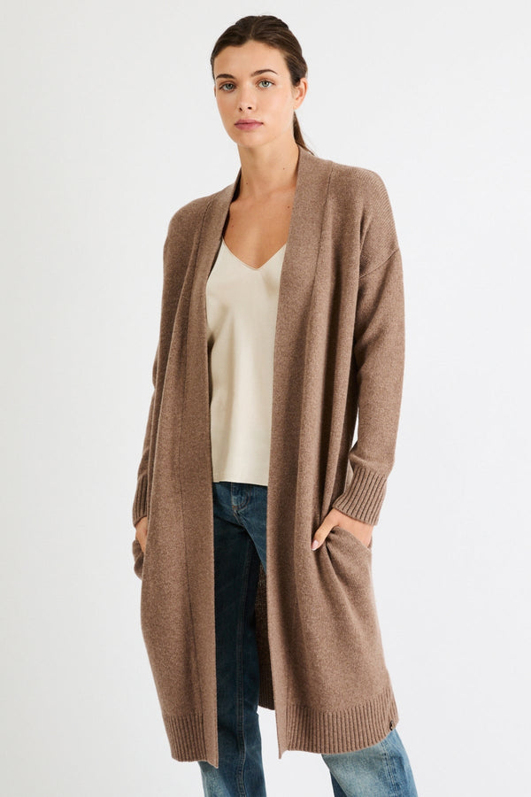 Debbie Long Cashmere Cardigan | Truffle - +Beryll Worn By Good People