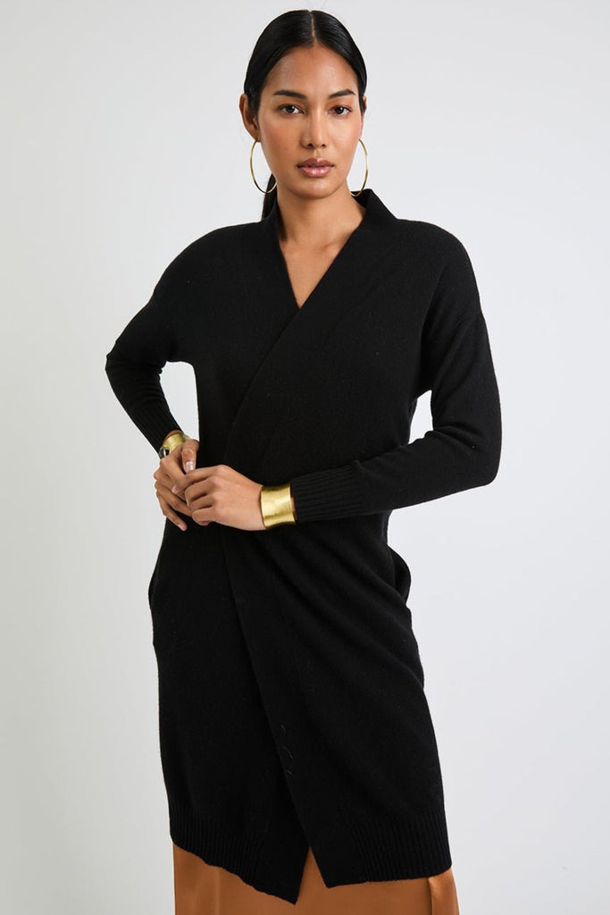 Debbie Long Silk Cashmere Cardigan | Black - +Beryll Worn By Good People