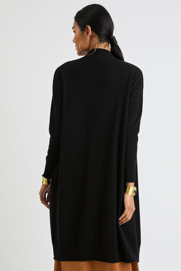 Debbie Long Silk Cashmere Cardigan | Black - +Beryll Worn By Good People