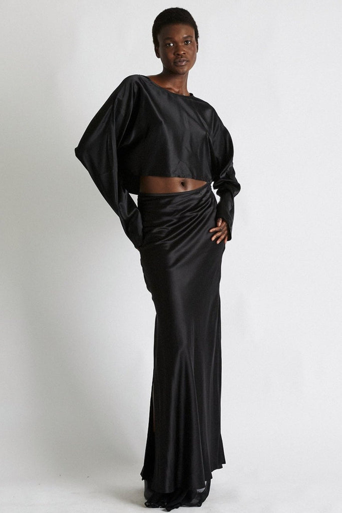 Helena Silk Skirt | Black - +Beryll Worn By Good People
