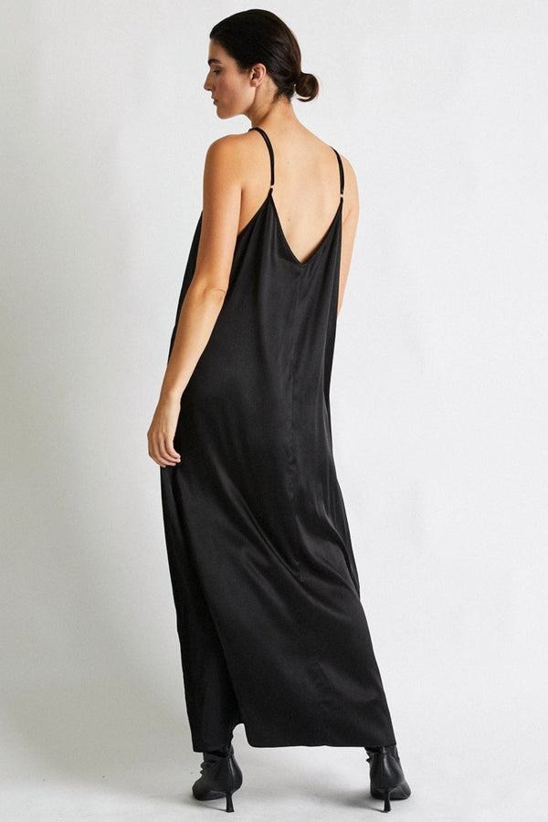 Julie Silk Maxi Dress | Black - +Beryll Worn By Good People