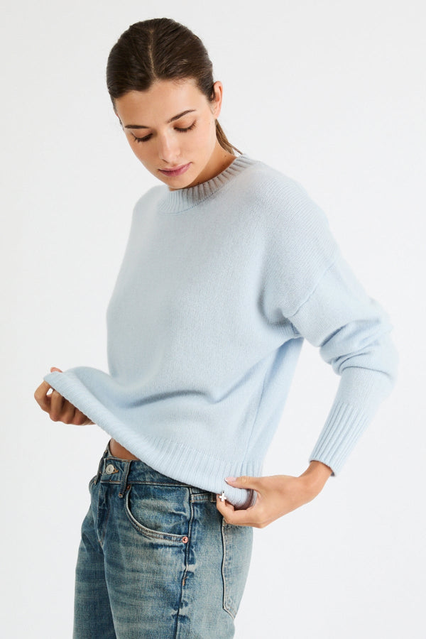 Laurie Cashmere Sweater | Pale Blue - +Beryll Worn By Good People