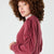Lily Cashmere Smocked Cardigan | Rosewood - +Beryll Worn By Good People