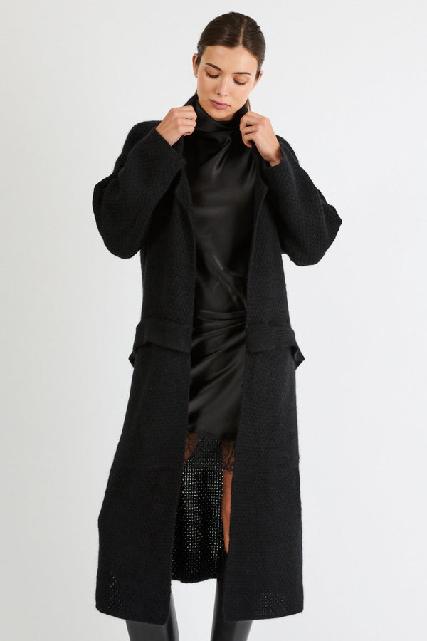Marianne Cashmere Coat | Black - +Beryll Worn By Good People