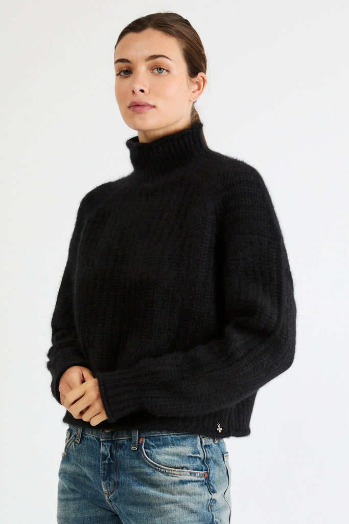 Carole Cashmere Sweater | Black