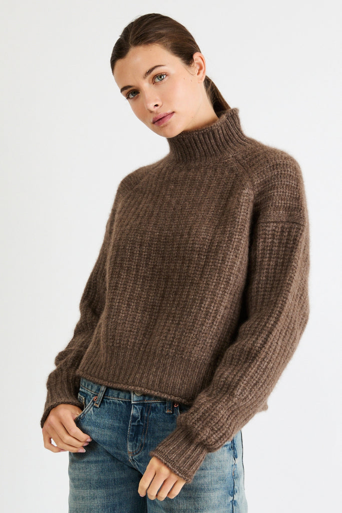 Carole Cashmere Sweater | Mocha