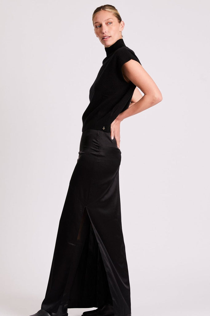Naomi Silk Skirt | Black - +Beryll Worn By Good People