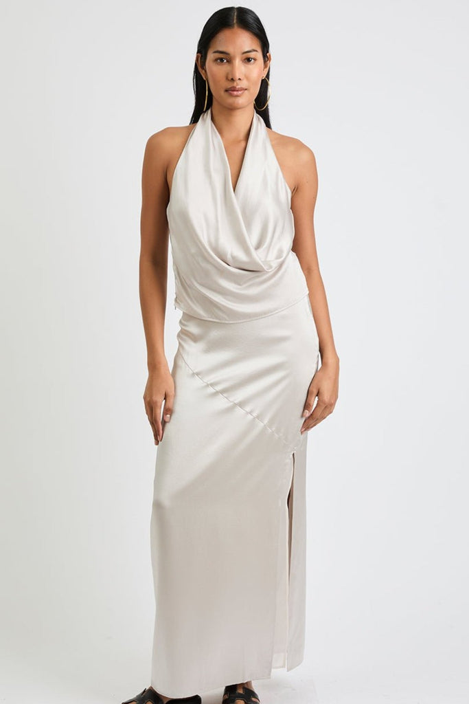 Naomi Silk Skirt | Pearl - +Beryll Worn By Good People