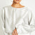 Sierra Silk Long Sleeve Cropped Top | Pearl - +Beryll Worn By Good People